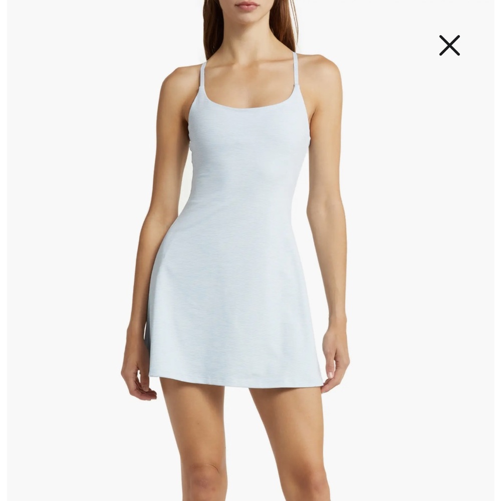 Outdoor Voices Sky Blue Mini Dress